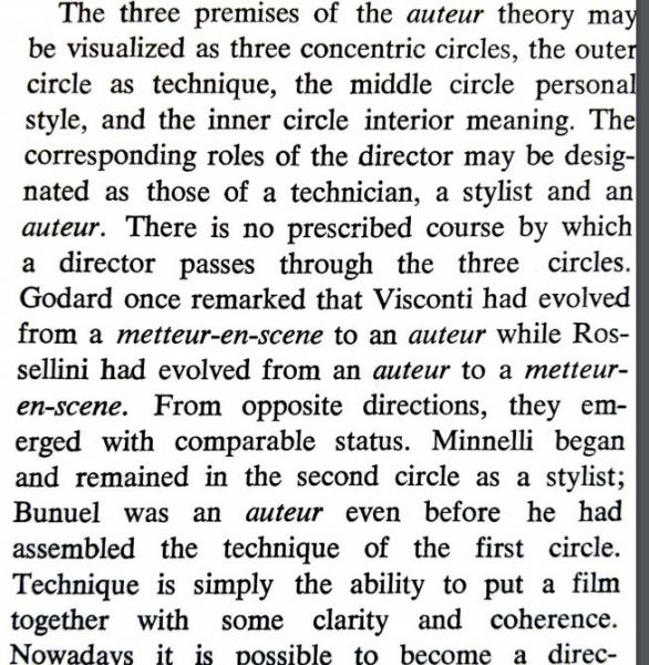 Andrew Sarris, "Notes on the Auteur Theory," Film Culture, No. 27 (Winter 1962/3), 7.